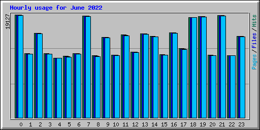 Hourly usage for June 2022