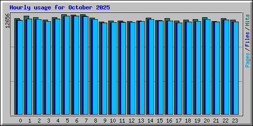 Hourly usage for October 2025