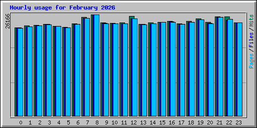 Hourly usage for February 2026